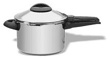 KUHN RIKON 5 Liter Pressure Cooker Top Model - SALE $219.00 & FREE SHIPPING AND TWO FREE COOKBOOKS!